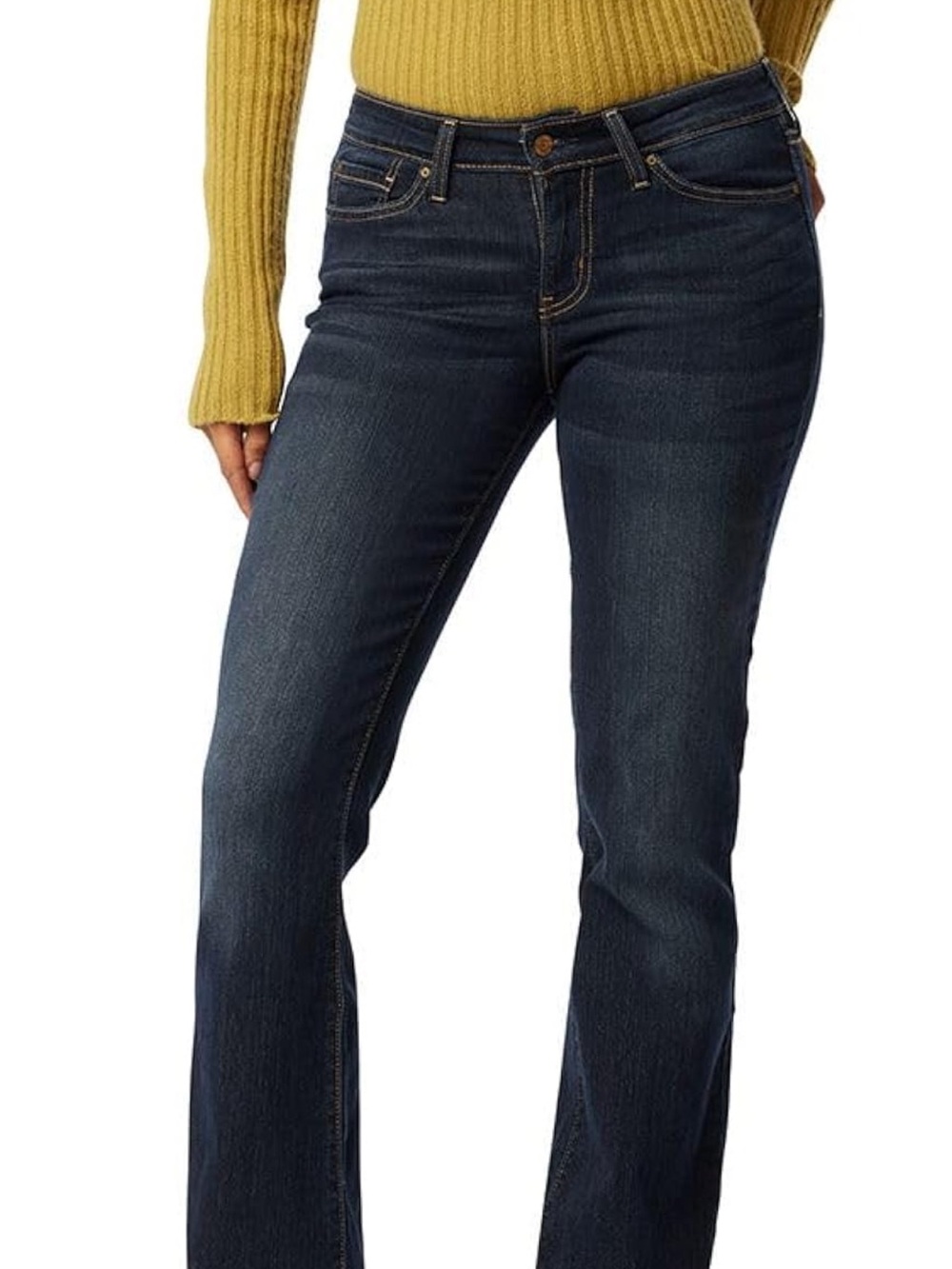 Levi's Signature Mid Rise Bootcut Jeans - dark wash stormy sky W33 L32 size 16